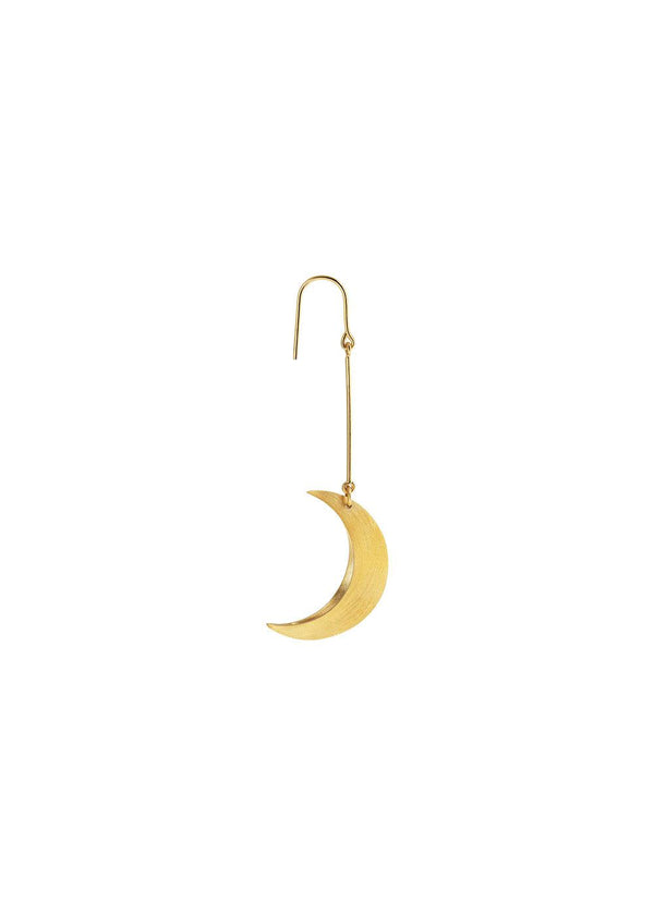 Half Moon Earring - Gold-Plated Silver-Jewellery-Jane Kønig-Butler Loftet
