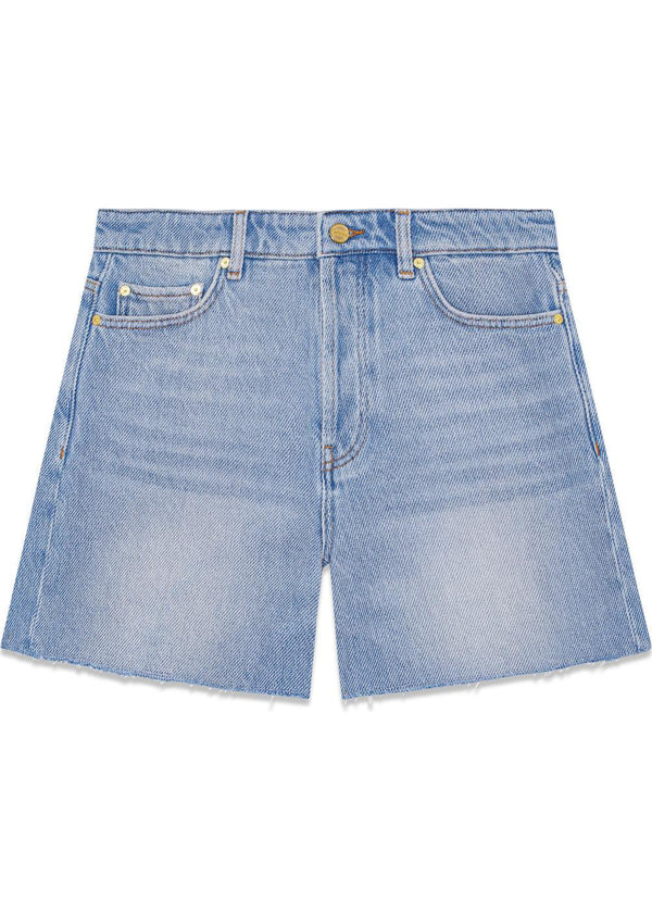 Heavy Denim Shorts - Tint Wash-Shorts-Ganni-Butler Loftet