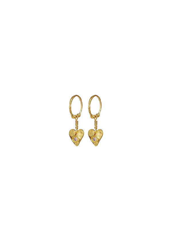 Hestia Earring - Sterling Silver (925) Gold Plated-Jewellery-Maanesten-Butler Loftet