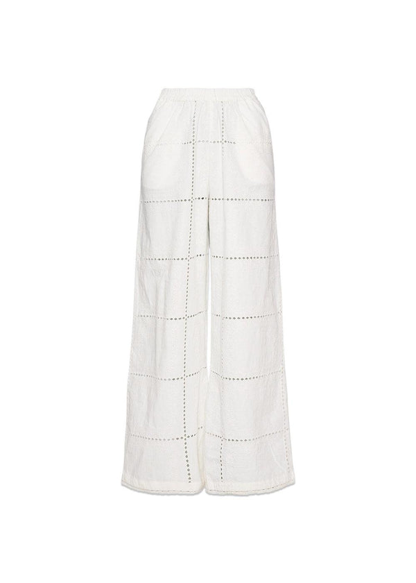 Hilde Pants - White Squares-Pants-Sissel Edelbo-Butler Loftet