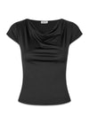Himamd drapey t-shirt - Black-T-shirts-Modström-Butler Loftet