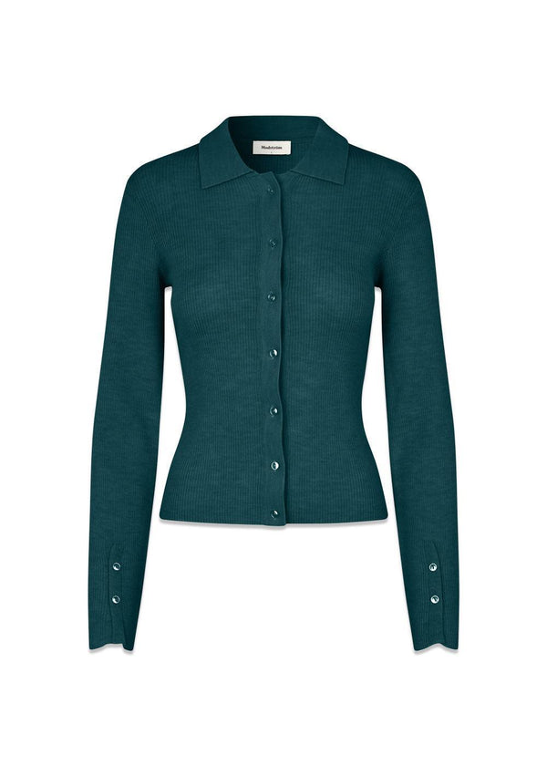 HirokiMD cardigan - Bottle Green-Knitwear-Modström-Butler Loftet