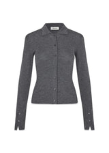 HirokiMD cardigan - Dark Gray Melange-Knitwear-Modström-Butler Loftet