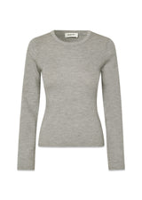 HirokiMD o-neck - Gray Melange-Knitwear-Modström-Butler Loftet