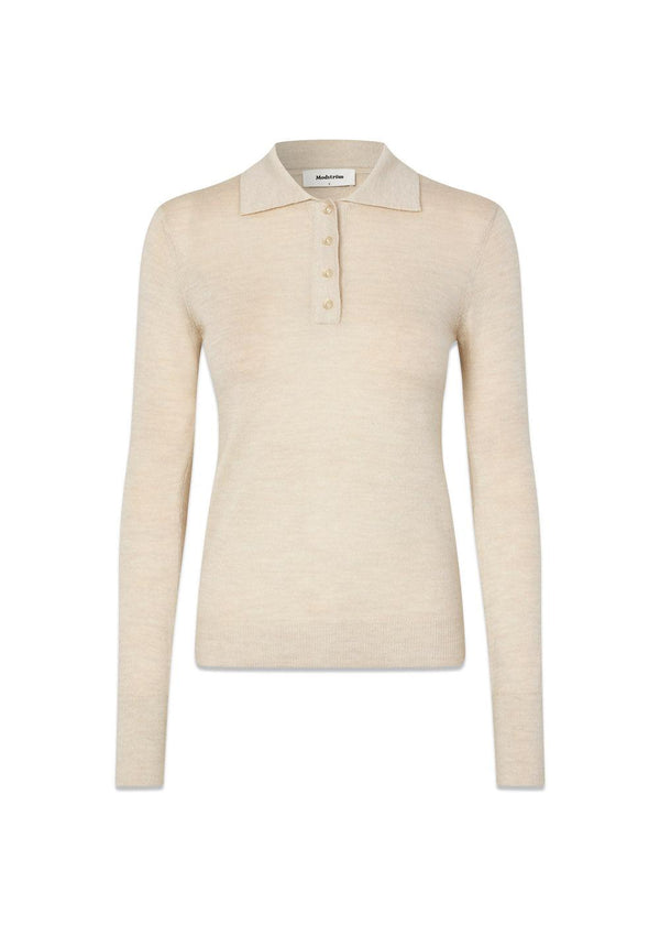 HirokiMD polo - Summer Sand-Knitwear-Modström-Butler Loftet