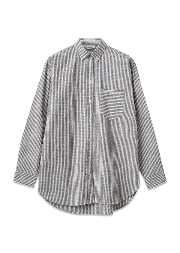 Holiday Shirt - Brown Stripe-Shirts-H2O Fagerholt-Butler Loftet
