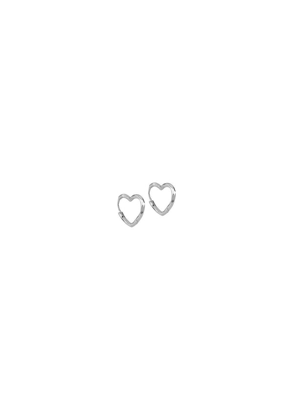 Hoops, Organic Heart Small - 925S/M-Jewellery-ENAMEL Copenhagen-Butler Loftet