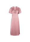 Illana Heavy Sateen Dress - Evening Rose-Dress-Neo Noir-Butler Loftet