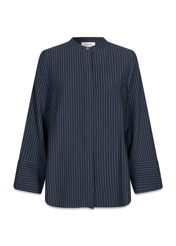 IsabelMD shirt - Navy Sky Pinstripe-Shirts-Modström-Butler Loftet