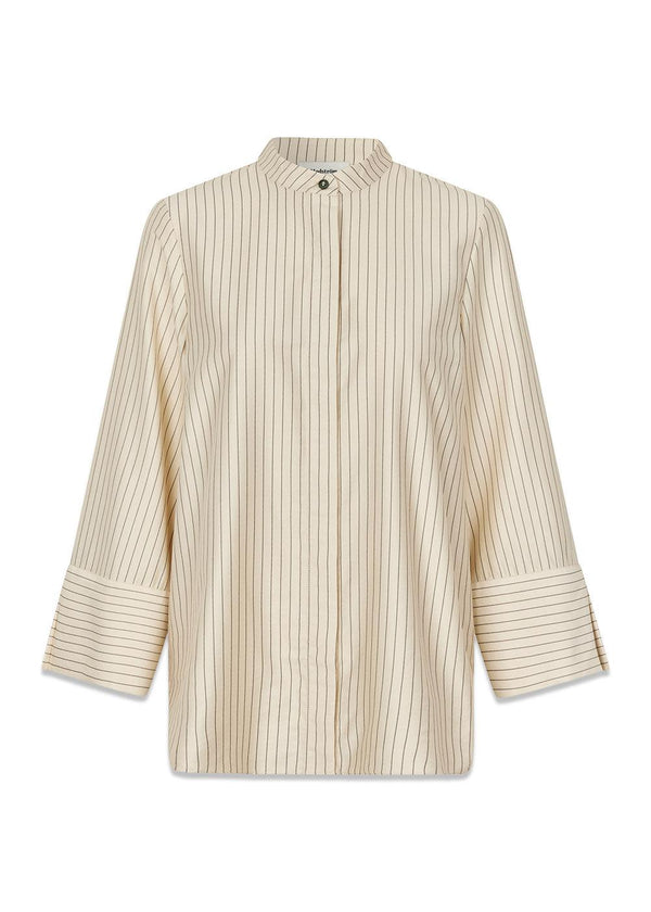 IsabelMD shirt - Summer Sand Pinstripe-Shirts-Modström-Butler Loftet