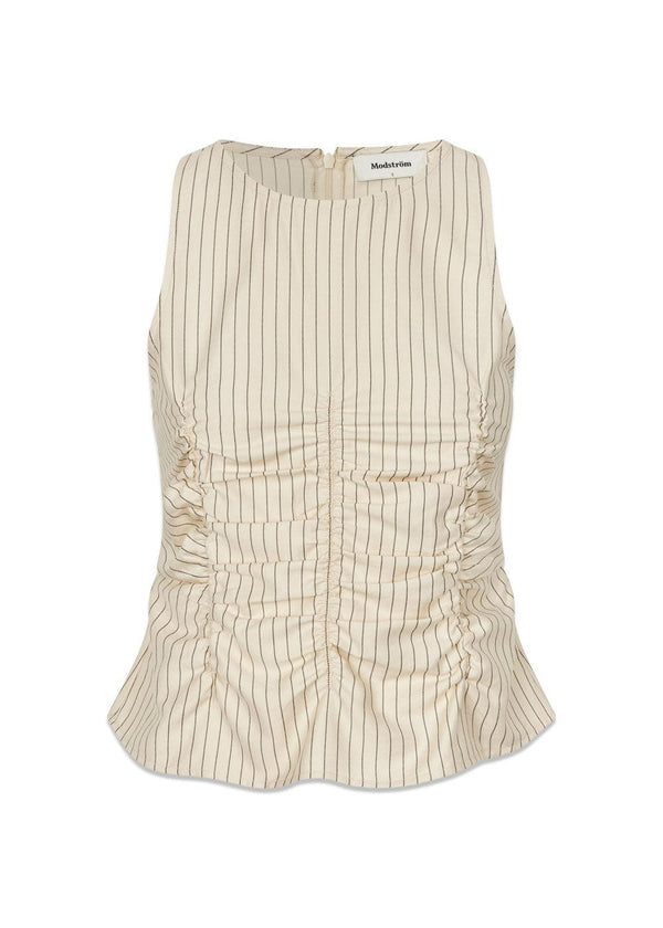 IsabelMD top - Summer Sand Pinstripe-Top-Modström-Butler Loftet