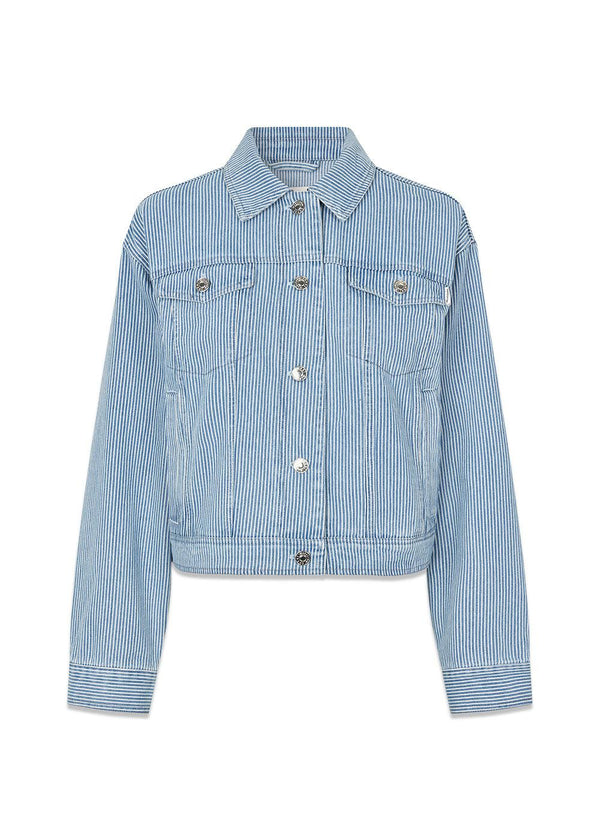 IsoldeMD jacket - Soft Blue Stripe-Outerwear-Modström-Butler Loftet