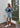 IsoldeMD shorts - Soft Blue Stripe-Shorts-Modström-Butler Loftet