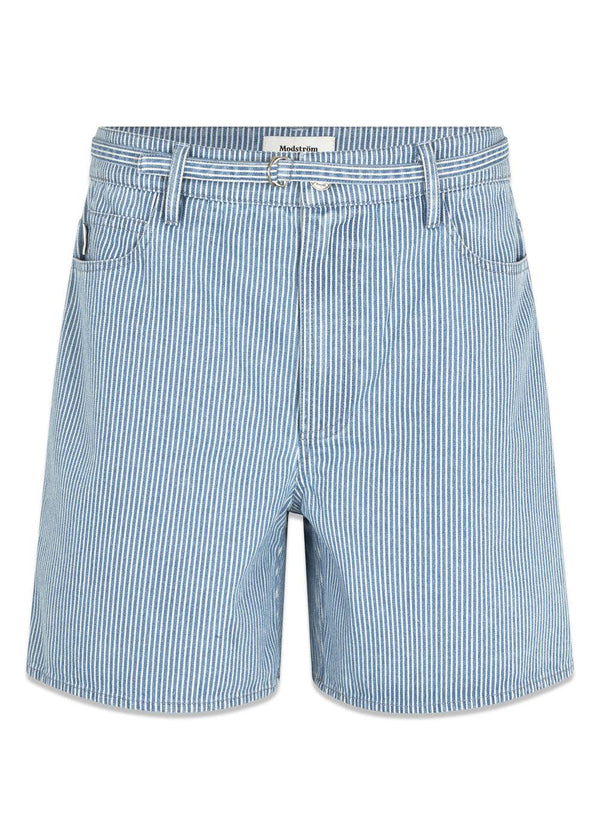 IsoldeMD shorts - Soft Blue Stripe-Shorts-Modström-Butler Loftet