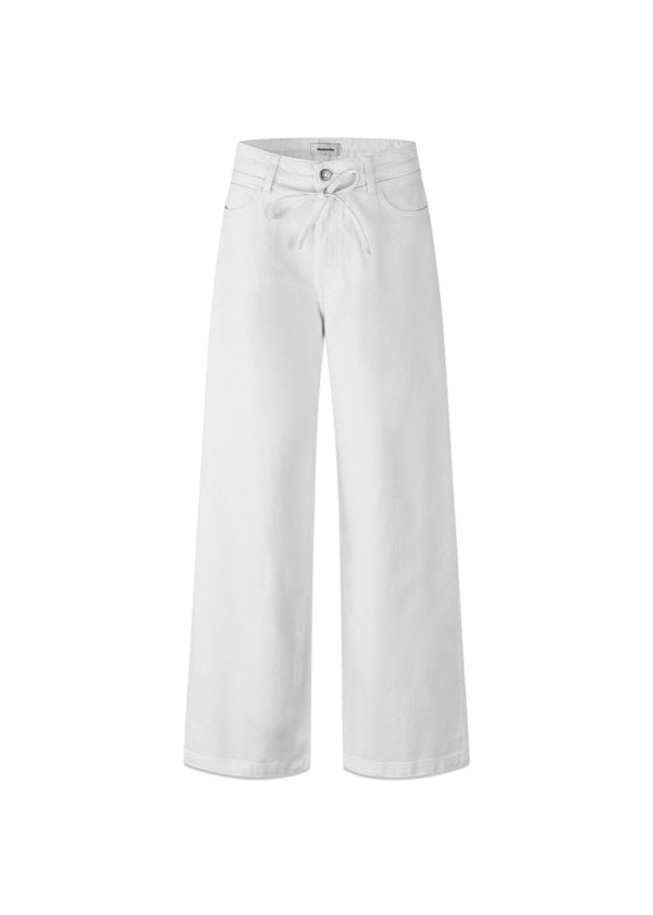 Isoldemd solid pants - Soft White-Jeans-Modström-Butler Loftet