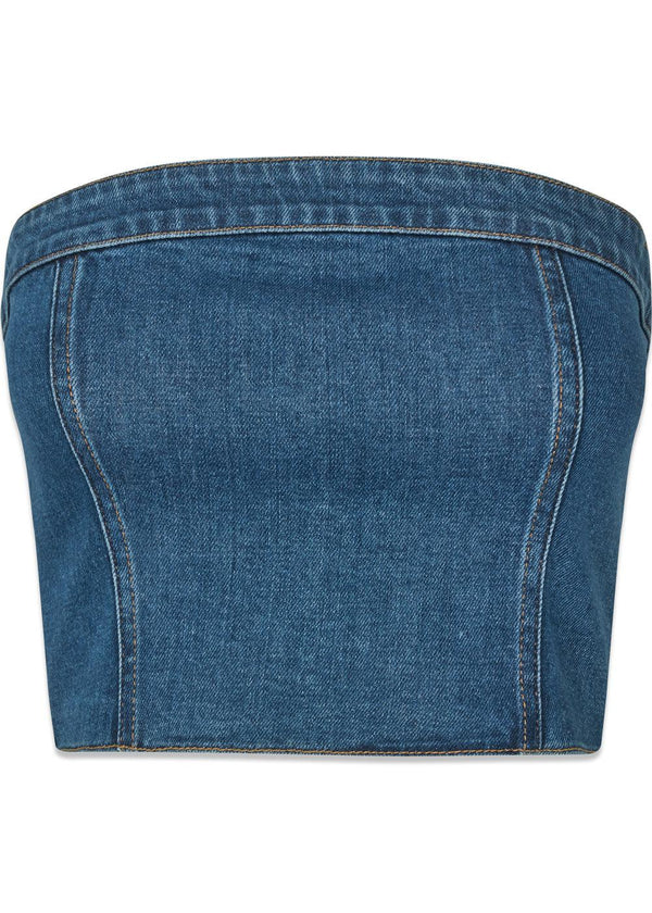IvannaMD top - Distressed Blue-Top-Modström-Butler Loftet