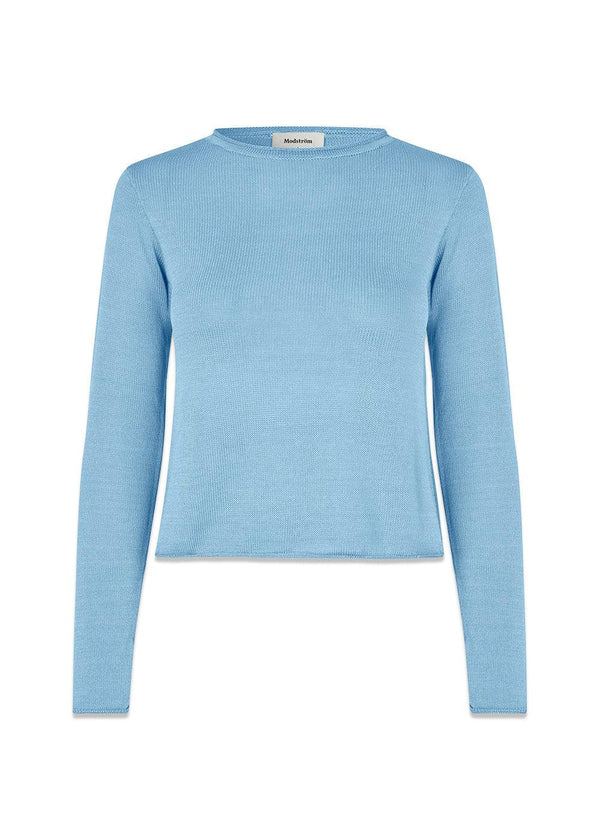 IvonneMD o-neck - Baby Blue-Knitwear-Modström-Butler Loftet