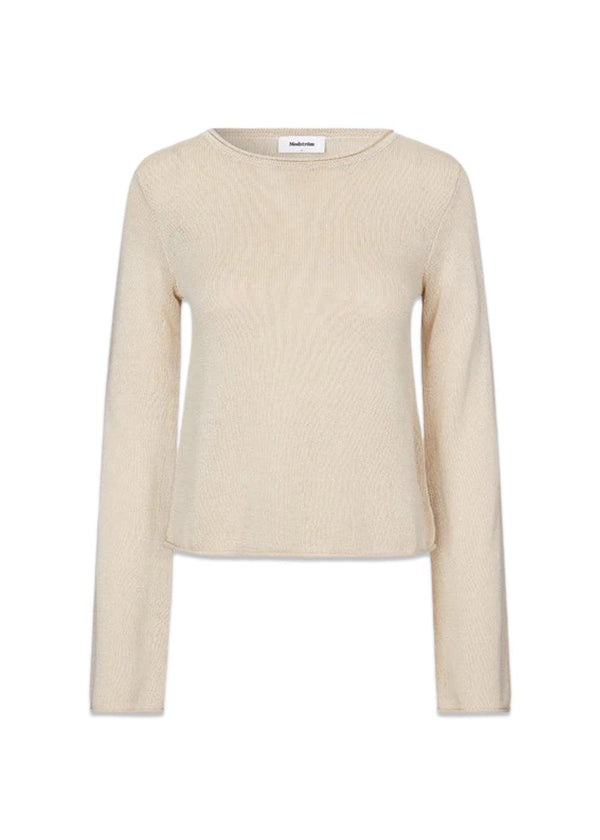 IvonneMD o-neck - Summer Sand-Knitwear-Modström-Butler Loftet