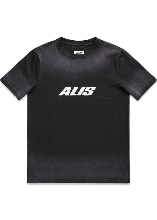 JERON ESSENTIAL T-SHIRT W/ LOGO - Faded Black-T-shirts-ALIS-Butler Loftet