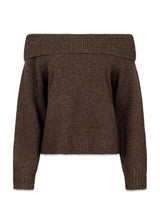 Jane Knit Blouse - Brown Melange-Knitwear-Neo Noir-Butler Loftet