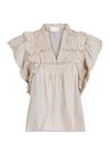 Jayla S Voile Top - Sand-Top-Neo Noir-Butler Loftet
