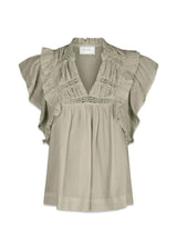 Jayla S Voile Top - Smoke Green-Top-Neo Noir-Butler Loftet