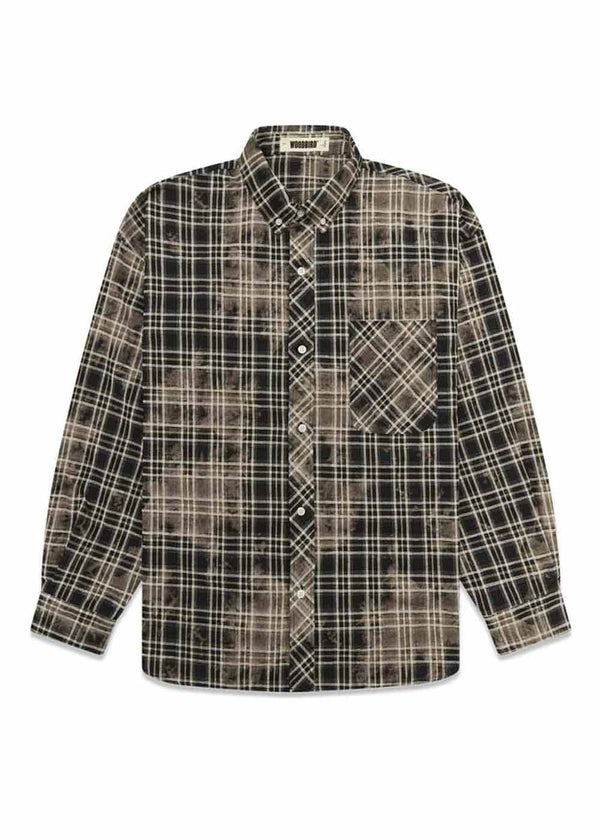 Jong Check Shirt - Brown-Shirts-Woodbird-Butler Loftet