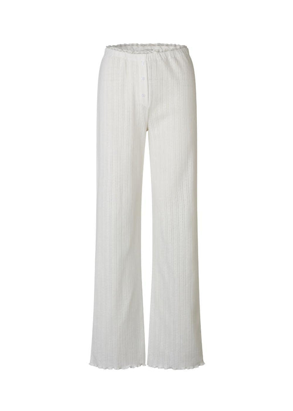 Josefinemd pants - Soft White-Pants-Modström-Butler Loftet