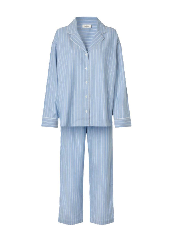 Josefinemd pajamas - Vista Blue Stripe-Shirts-Modström-Butler Loftet