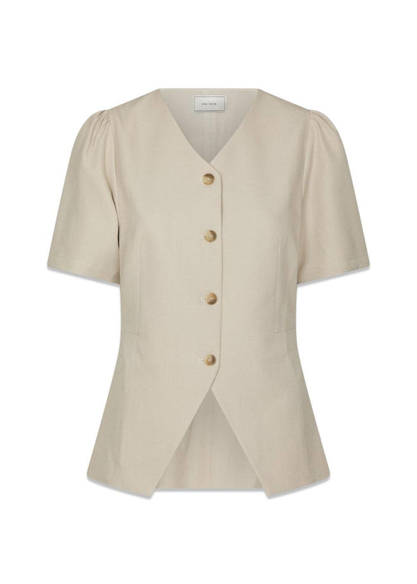 Jules Structure Blouse - Cream-Blouses-Neo Noir-Butler Loftet