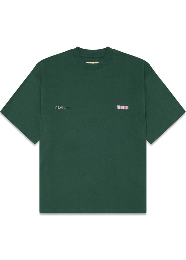 Juno 8410 Tee - Dark Green-T-shirts-Woodbird-Butler Loftet