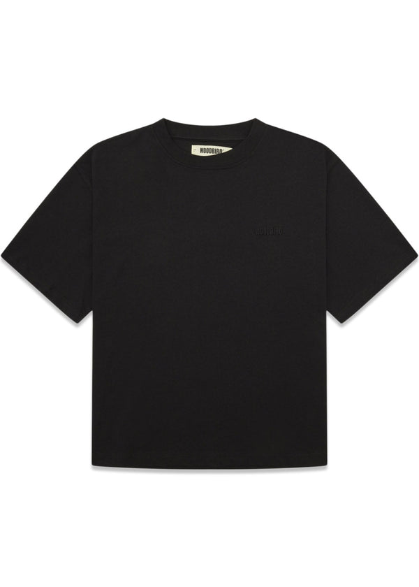 Juno Base Tee - Black-T-shirts-Woodbird-Butler Loftet