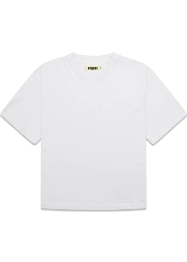 Juno Base Tee - White-T-shirts-Woodbird-Butler Loftet