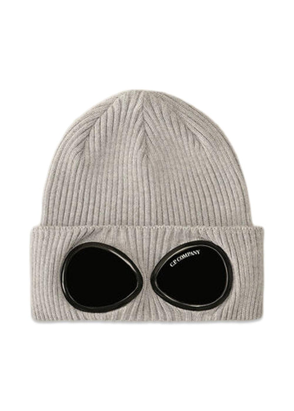 KNIT CAP GOGGLES - Gray Melange-Headwear-C.P. Company-Butler Loftet