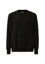 KNITWEAR CREW NECK - Black-Knitwear-C.P. Company-Butler Loftet