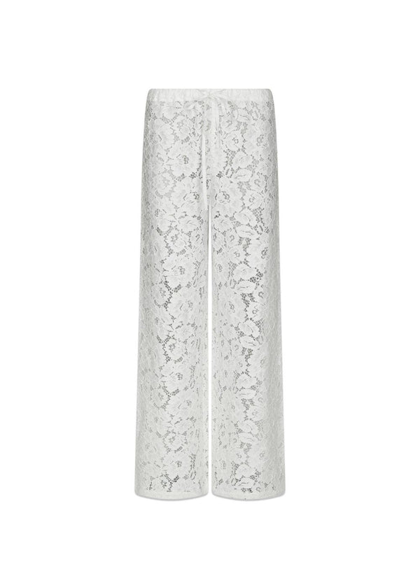 Kelans Lace Pants - Off White-Pants-Neo Noir-Butler Loftet