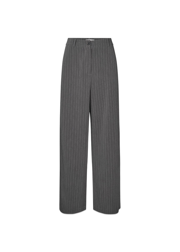KemmaMD pants - Gray Pinstripe-Pants-Modström-Butler Loftet