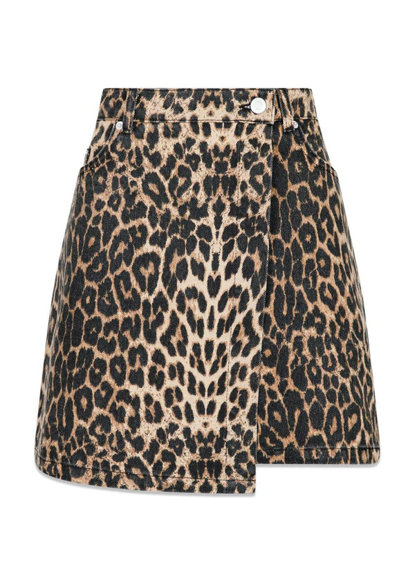 Kendra Leopard Skirt - Leopard-Skirts-Neo Noir-Butler Loftet