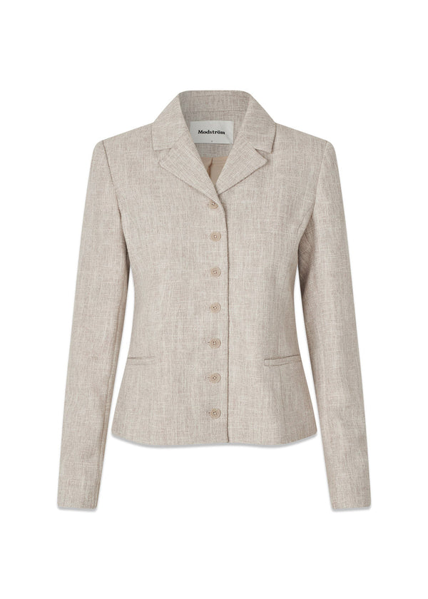 KieraMD jacket - Beige Melange-Blazers-Modström-Butler Loftet