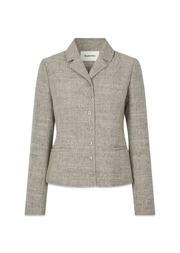 KieraMD jacket - Grey Melange-Blazers-Modström-Butler Loftet