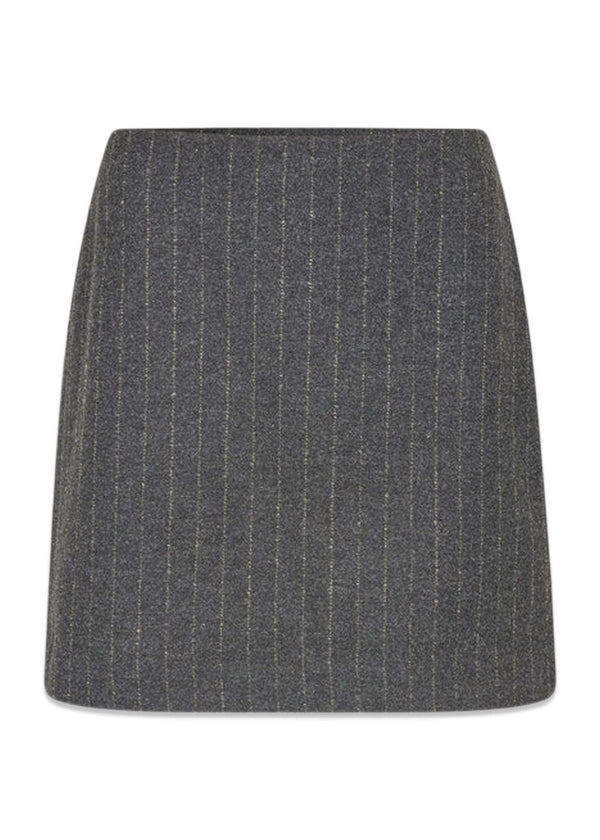 KristolMD skirt - Dark Gray Pinstripe-Skirts-Modström-Butler Loftet