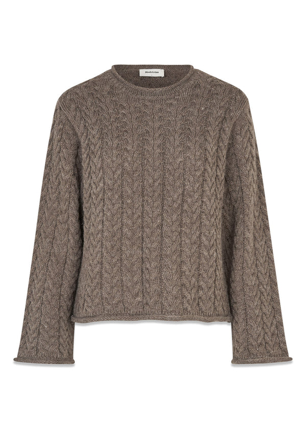 KurtisMD o-neck - Chocolate Chip-Knitwear-Modström-Butler Loftet