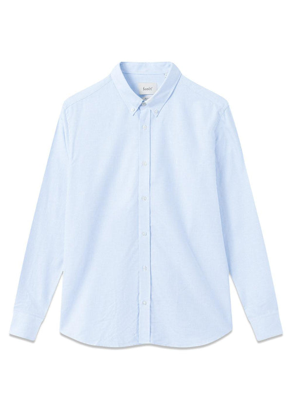 LIFE SHIRT - White/Light Blue-Shirts-Forét-Butler Loftet