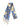 Lana Bag & Chains Skinny Scarf - Brighton Blue-Blosso-Scarf-Mulberry-Butler Loftet