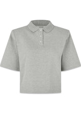 Lana Polo - Gray Mel-T-shirts-Oval Square-Butler Loftet