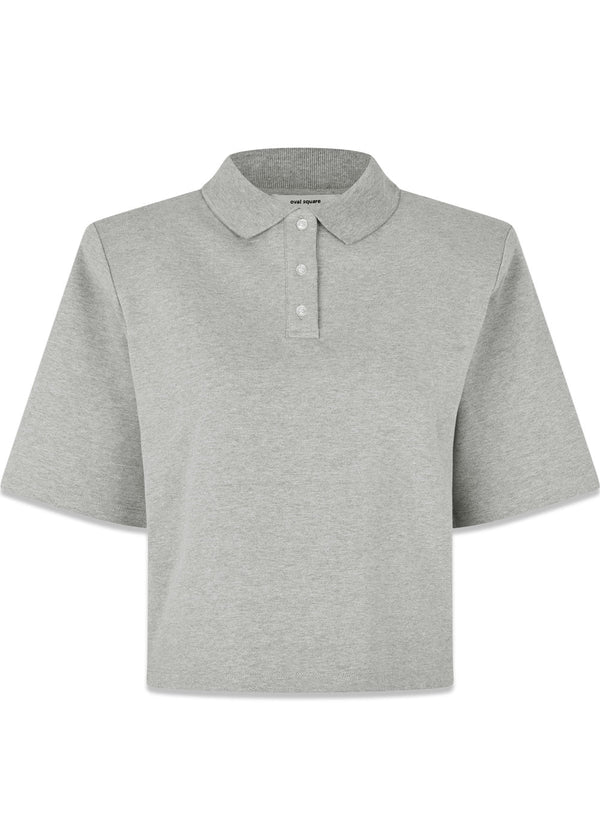 Lana Polo - Gray Mel-T-shirts-Oval Square-Butler Loftet