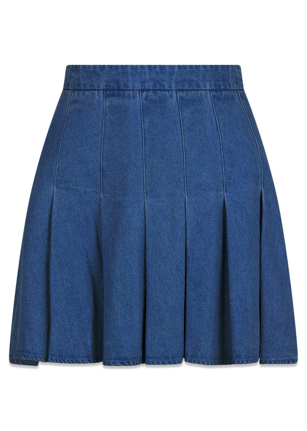 Laurina Denim Skirt - Dark Blue-Skirts-Neo Noir-Butler Loftet