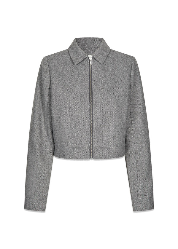 LissieMD jacket - Gray Melange-Outerwear-Modström-Butler Loftet