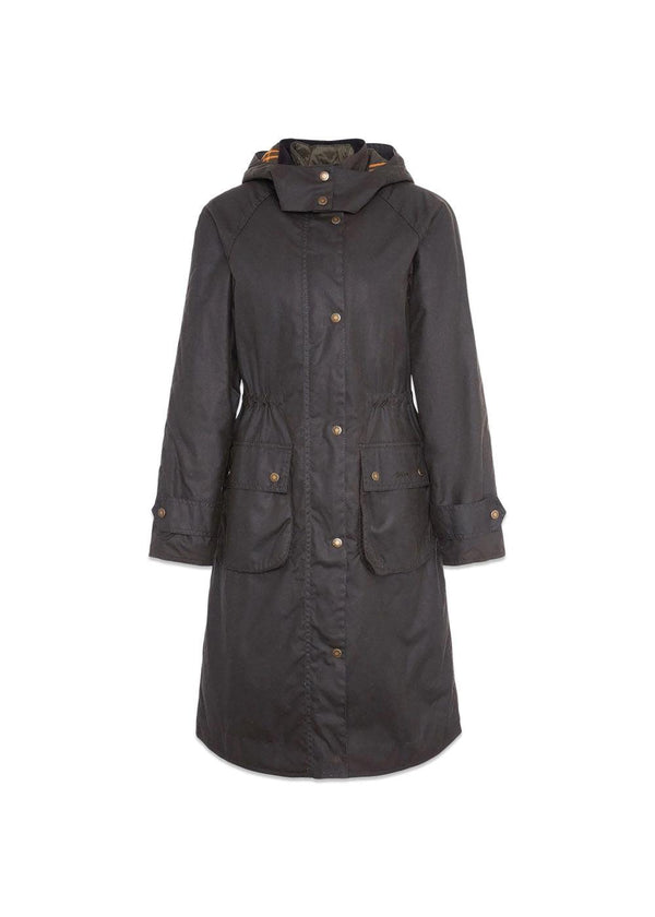 Long Cannich Wax Jacket - Olive-Outerwear-Barbour-Butler Loftet