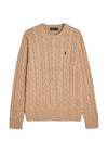 Long Sleeve Cable Knit - Beige-Knitwear-Ralph Lauren-Butler Loftet